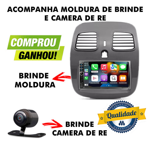 Kit Multimidia Grand Siena Essence Mp5 Automotivo 7 Pol