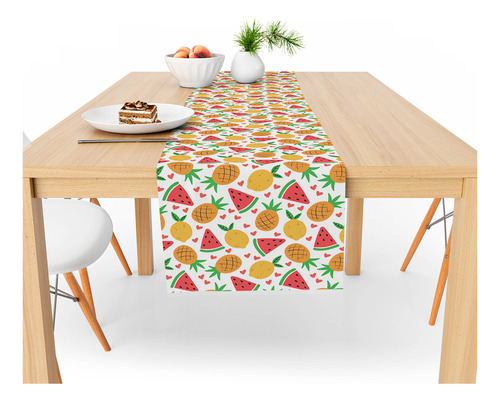 Caminho De Mesa Decorativo 170x40cm Trilho Impermeável Cor Colorido
