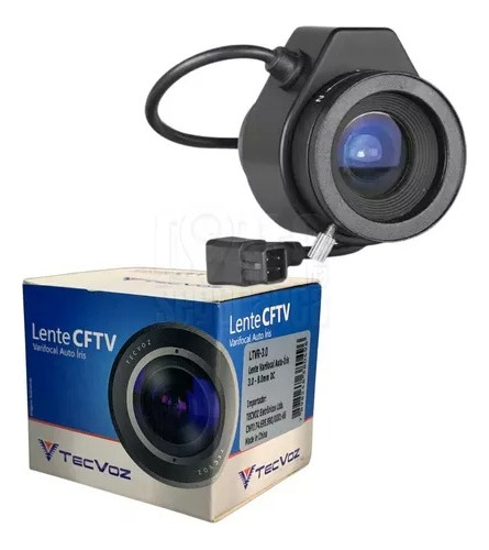 Lente Varifocal Tecvoz Auto-iris 3.0 - 8mm Dc
