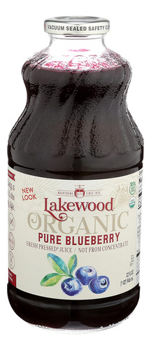 Lakewood Organic Pure Juice, Blueberry, 32 Fz