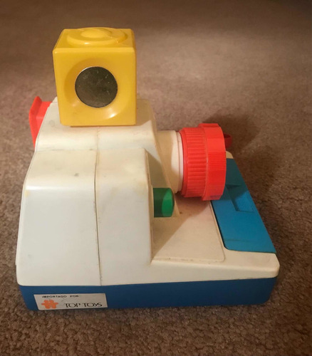 Juguete Máquina Fotos Simula Polaroid Con 4 Fotos 80s (Usado)