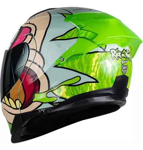 Casco Moto Mujer Maravilla Azul Rojo Luz Amarillo Abatible - $ 1,799