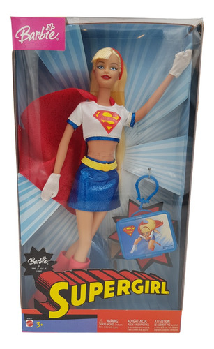 Barbie Supergirl Dc Comics Super Friends 2003 Con Detalles