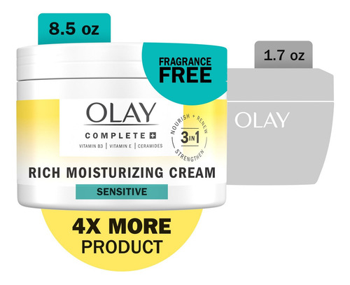 Olay Crema Hidratante Olay Complete+ Sin Fragancia 3 En 1