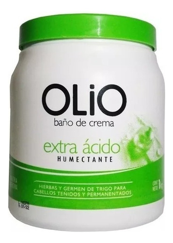 Baño De Crema Extra Acido Cabellos Teñidos Olio X 1kg