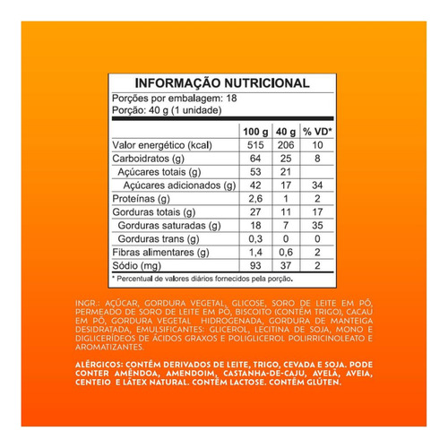Chocolate 5 Star Lacta Caixa C/ 18 X 40g