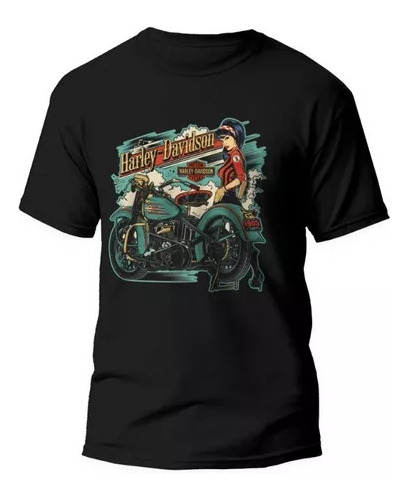 Remera Vintage Harley Davidson, Biker Unisex