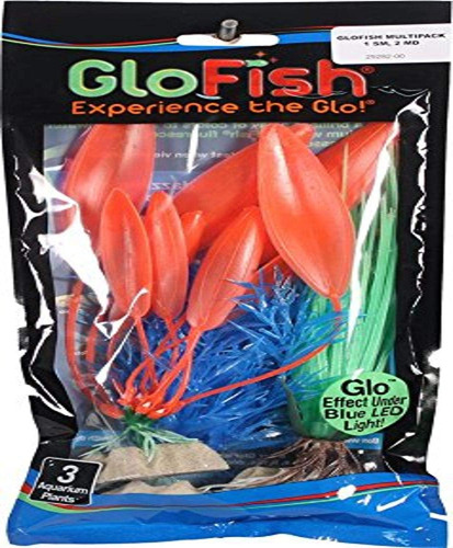 Plantas De Acuario Glofish Fluorescentes, Paquete Múltiple D