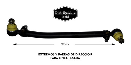 Imagen 2 de 6 de Barra Corta De Direccion Mercedes Benz L1518 L1526 Lo1114