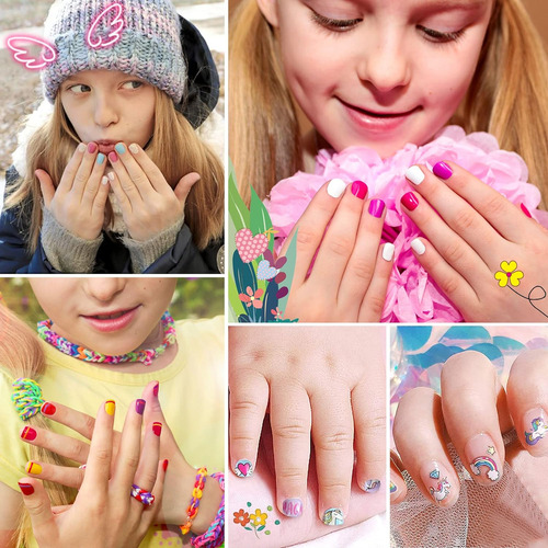 Esmalte De Uñas Para Niños, Mini Juego De Esmaltes De Uñas P