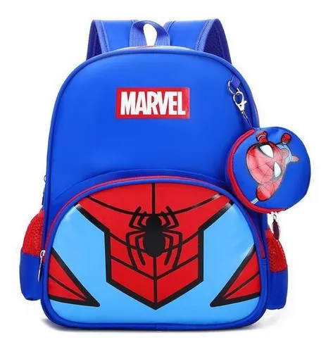 Marvel Mochila Spiderman para niños y niñas | Mochila escolar Spiderman  para niños | Mochilas para niños | Producto oficial de Spiderman, Rojo -