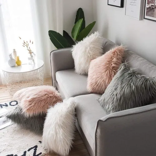 Cojines de peluche para sala hotsell