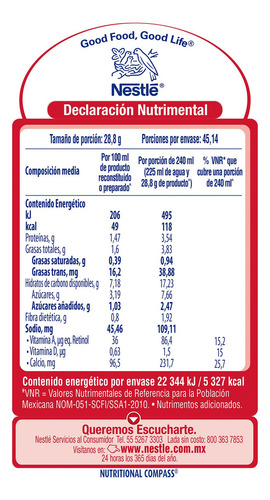 Bebida En Polvo A Base De Leche Nestlé Carnation Polvo 1.3kg