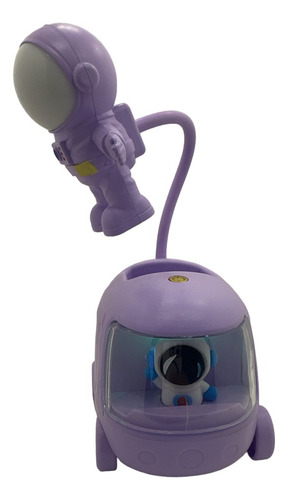 Lampara Led De Escritorio Astronauta Recargable Usb Niños