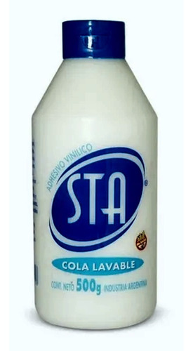 Adhesivo Pegamento Vinilico Cola Lavable Sta 500grs Sin Tacc