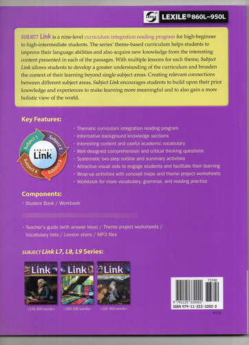 Libro De Ingles Subject Link L8
