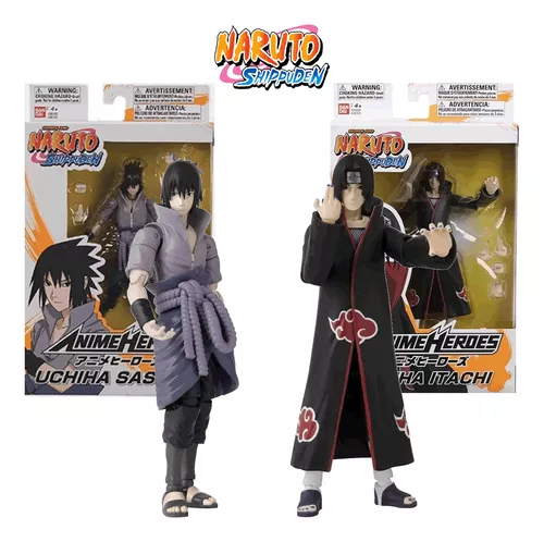 Boneco Naruto Shippudem Sasuke Uchiha Clássico Colecionável