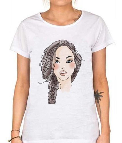 Remera De Mujer Rostro Mujer Woman Chica Girl Face