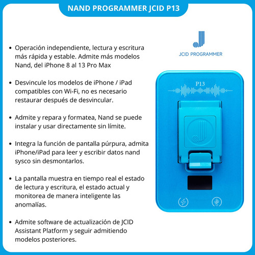 Programadora Nand Compatible Apple Iphone Bga110 Jcid Jc P13