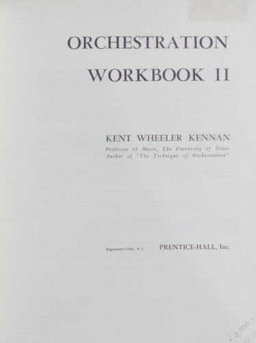 kennan orchestration workbook