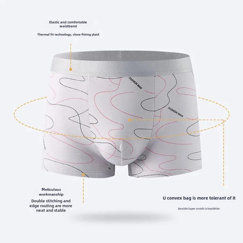 Ropa Interior Para Hombre Xiaoming Bóxer Transpirable De Sec
