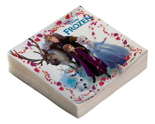Servilletas Estampadas - Pack X 20 U - Frozen Color Rosa