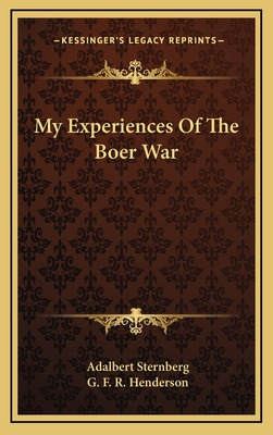 Libro My Experiences Of The Boer War - Sternberg, Adalbert