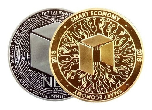 Criptomoneda  Moneda Neo  Física Coleccionable Con Cápsula