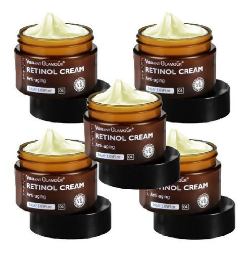 Frasco De Creme De Retinol 30g 5 Pcs