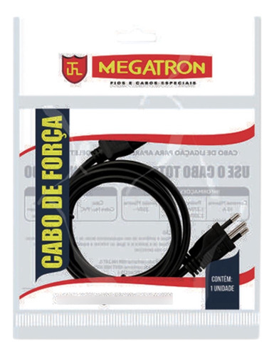 Cabo Forca Megatron Noteb 3x0,75x1,20mt