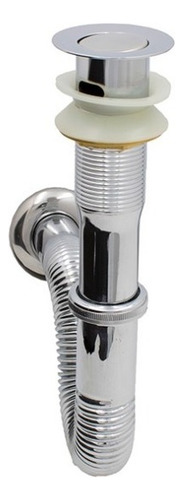 Cespol Desagüe Lavabo Ovalin Cromado Acero De Cadena Retro
