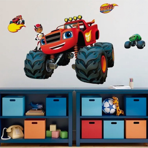 Vinil Decorativo Blaze And The Monster Machines Sticker Xl Color Multicolor