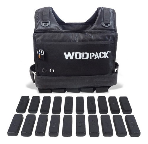 Chaleco De Peso 22 K Placas Crossfit Weighted Vest Wodpack