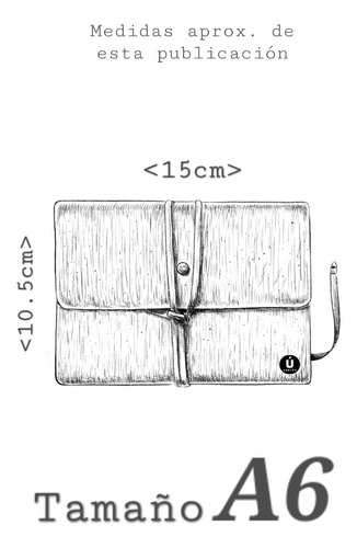 Cuaderno Artesanal Cuero/300 Pág Lisas + Packaging, A6 14x11