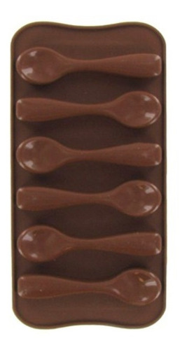 Molde Silicon Forma De Cucharas Chocolate Dulces Cuchara