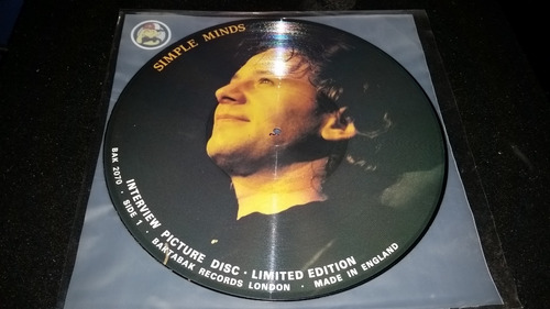 Simple Minds Vinilo Interview Picture Disc Muy Bueno