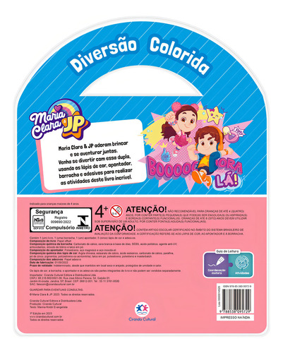 Maria Clara E Jp - Diversión colorida: no hay subtítulos, de Cultural Ciranda. Hay series, vol. Volumen único. Editora Ciranda Cultural Editora, tapa blanda, primera edición en portugués, 2024
