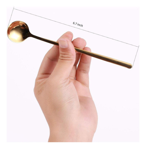( U Chef Juego De 4 Cucharas De Café, Cuchara Agitadora,