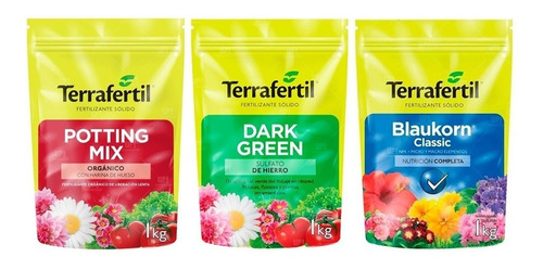 Terrafertil Combo Potting Mix Blaukorn Dark Green 1kg Grow