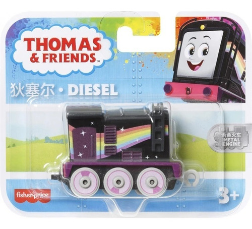 Tren Diesel Arcoiris Thomas Y Sus Amigos Metal Push Along 