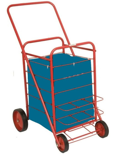 Imagen 2 de 2 de Changuito Canadiense 4 Rueda Chango Carrito Botellero Reforz
