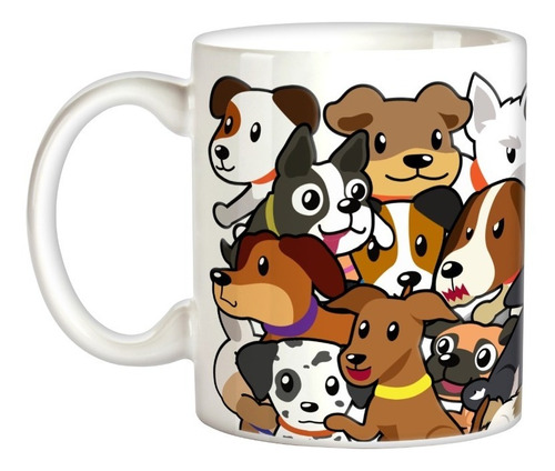 Caneca Ninho De Cachorros Levados Cachorrinhos Pet Fofos