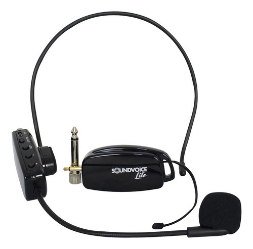 Microfone Para Instrumentos De Sopro Soundvoice Lite Mi-10 Cor Preto