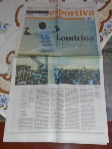 Londrina Campeão Paranaense 2014 Jornal Gazeta Poster