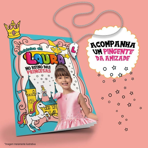 Livro Clubinho Da Laura No Reino Das Princesas + Pingente