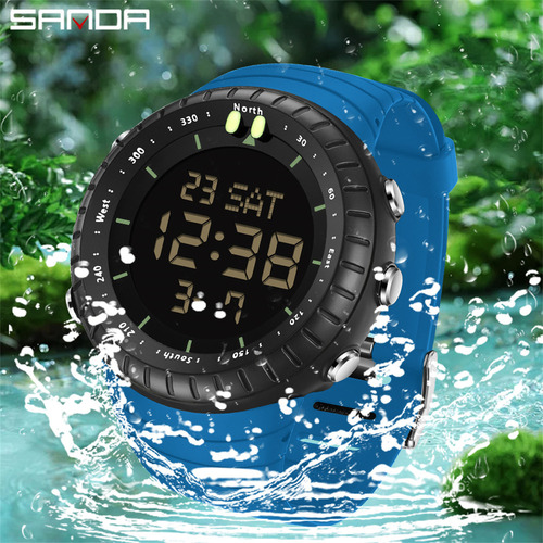 Reloj Electrónico Sanda 6184 Para Deportes De Ocio Para Homb