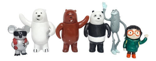 Muñecos 6 Figuras Personajes Osos Escandalosos