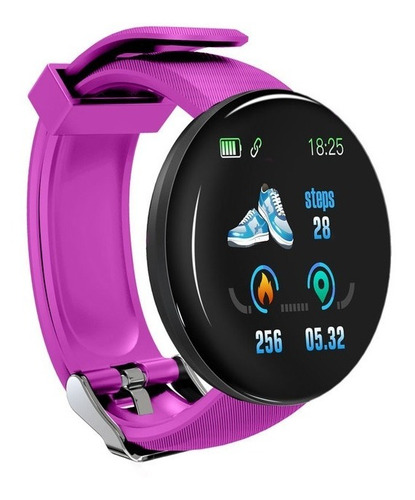 Smartwatch Para Forma Redonda Impermeable Deporte Reloj Inte