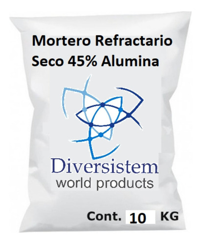 Mortero Refractario Seco Bulto De 10 Kilos Cubre 1 Mt2 Aprox