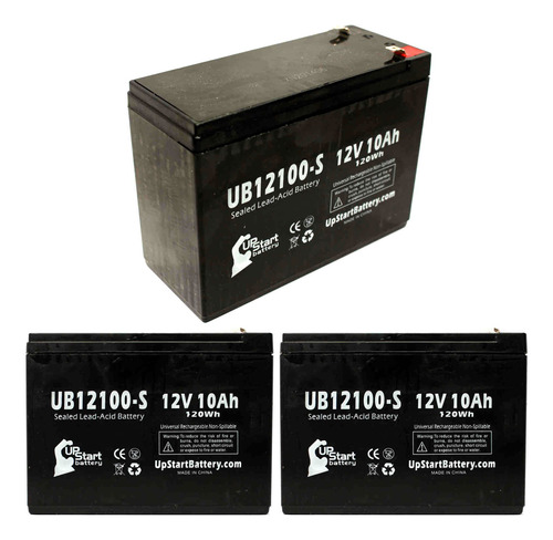 3 X Pack  Schwinn S750 36 Volt Bateria Sustitucion Sealed V